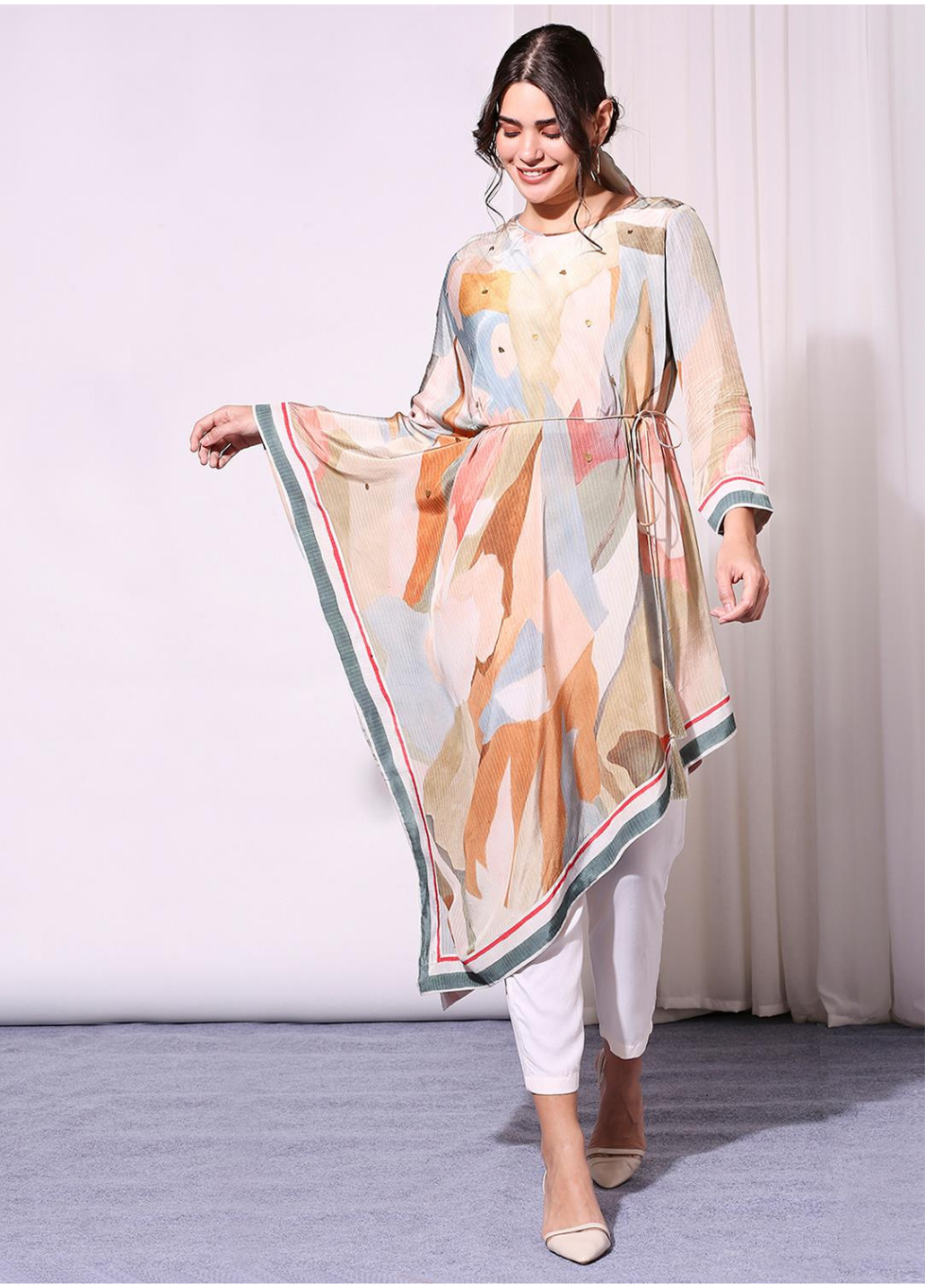 Image of KAFTAN TOP WITH PANT. From savoirfashions.com